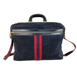 Gucci Black and Red Travel Bag
